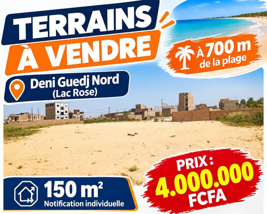 Photo de TERRAINS À VENDRE – DENI GUEDJ NORD / LAC ROSE